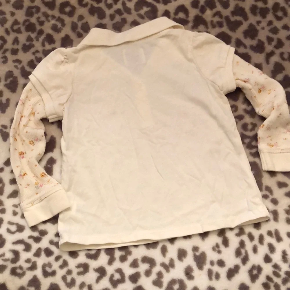 Old Navy Cream Polo Long Sleeve Size 18-24 months